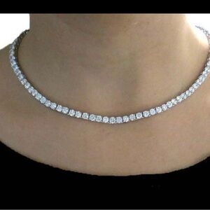 ♥️Ross-Simons 925 Silver Necklace&Bracelet with white topaz stones. Brand New.